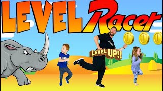 LEVEL RACER Video Game Workout For Kids [upl. by Panayiotis891]