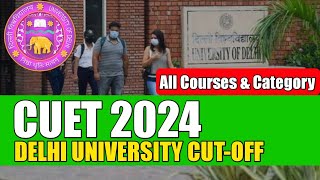 CUET 2024 Delhi University CUTOFF  Minimum Score For North Campus  Aspired Youth [upl. by Ynafets644]