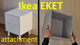 Ikea Eket  quick wall attachment [upl. by Turino]