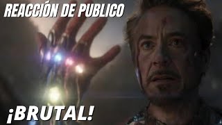 Avengers EndGame  Reacción de Fans a Chasquido de Iron Man😱 [upl. by Oxley]