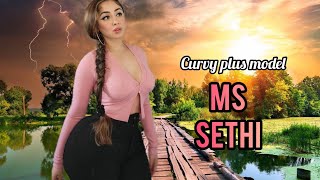 Ms Sethi 💯 Indian Barbie  Plus Size Fashion Model  Curvy Models  insta Model  BioWikiFacts [upl. by Kenta]