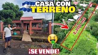 ENCONTRAMOS UNA CASA con TERRENO GRANDE en EL SALVADOR 🇸🇻🤑 ¡BUEN PRECIO en AHUACHAPAN [upl. by Aerda]