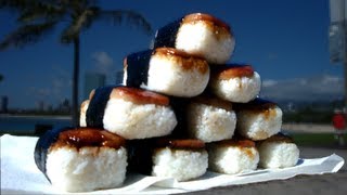 1min Spam Musubi Speed Eating  60 Second Series Ep 5 [upl. by Ledniahs]