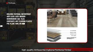 Waterproof Click Herringbone Solid Wood Floor for HomeBusiness Use  Trustworthy Manufacturer [upl. by Ecnerolf187]