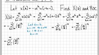 ZTransform Example 3  ZTransform Part 1 [upl. by Stroud]