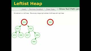 Building a Left ist Heap Exercise 3 [upl. by Hardej]
