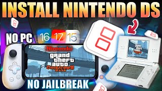 iNDS iOS  Play Nintendo DS  No Computer No Jailbreak 2023 [upl. by Annitsirhc]