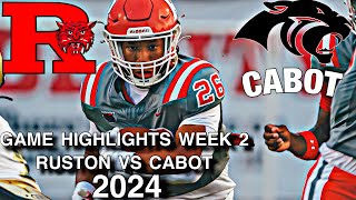 Thrilling Clash Ruston Battles Cabot in Epic Football Highlights [upl. by Roinuj]