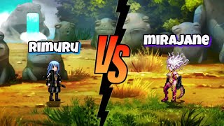 Rimuru Vs Mirajane fairy tail x I got reincarnated as a slime fights  mugen [upl. by Aihsekram]