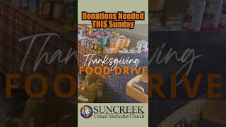 Thanksgiving Food Drive at Suncreek UMC in Allen [upl. by Adahs197]