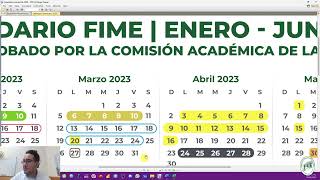 Calendario académico semestral FIMEUANL [upl. by Anhej619]