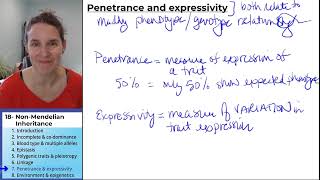 NonMendelian Inheritance 7 Penetrance and expressivity [upl. by Sid74]