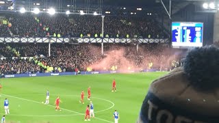 Pitch Invasion amp Rafa Benitez Out Protests I Everton 14 Liverpool I Matchday Experience [upl. by Cj]