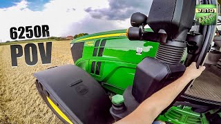 John Deere 6250R  POV Transport DRIVE [upl. by Htinnek]