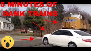 🚅🚅 5 MINUTES DANK TRAINS VS CARS MEMES V1 WHO WILL WIN 🚗🚗 [upl. by Anafetse]