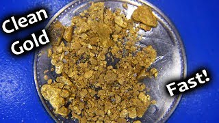 Gold panning technique to clean cons quickly and easily [upl. by Adrahc]