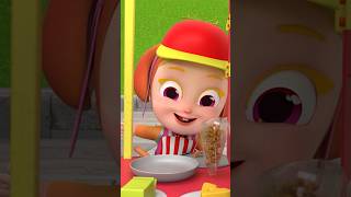 I love colorful popcorn Red blue green  Rosoomelody Song nurseryrhymes kidssong shorts [upl. by Eecyak]