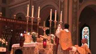 Solemn High Traditional Latin Mass at the Blessed Sacrament Cathedral May 5 2012 [upl. by Dnarud]