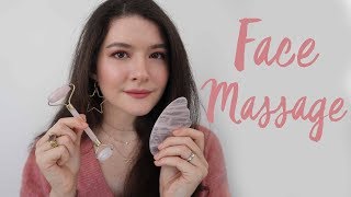 Yüz Masajı  Gua Sha vs Face Roller 💆🏻‍♀ ENG SUBS [upl. by Aruasi285]