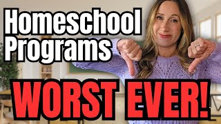 THE WORST ONLINE HOMESCHOOLING PROGRAMS🚫🚫  I Just Cannot Recommend these Programs for Homeschool [upl. by Ardnasil354]