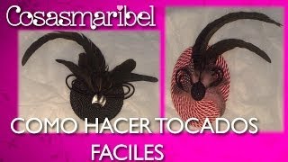 DIYComo hacer tocados faciles para bodasfiestas y celebraciones [upl. by Kellby]