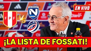 LOS CONVOCADOS POR JORGE FOSSATI A LA SELECCION PERUANA  CONFERENCIA DE PRENSA 🔴EN VIVO🔴 [upl. by Launce83]