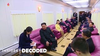 Inside Kim Jong Uns Bulletproof Train Loaded With Weapons And Lady Conductors  Decoded [upl. by Sidwell]