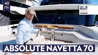 ITA ABSOLUTE YACHTS NAVETTA 70  Yacht Tour e Prova in Mare  The Boat Show [upl. by Johannah730]