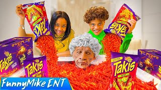 quotThe Angry Grannyquot Hot Takis Prank Ep1🥵🤣  FunnyMike [upl. by Ahsoik836]