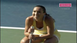 Jelena Jankovic v Elena Dementieva 2008 USO SF highlights [upl. by Adiv]