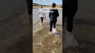 Walking to Ynys Llanddwyn at high tide [upl. by Nelyk]