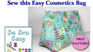 Sew an easy cosmetics bag [upl. by Yak]