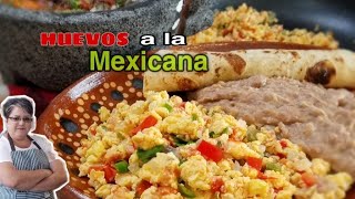 HUEVOS A LA MEXICANA  Mexican Scrambled Egg Breakfast ❤ [upl. by Henigman]