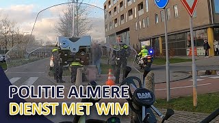 Politie  Gestolen motor  Ongeval  6e keer rijden zonder rijbewijs  Almere Buiten [upl. by Eymaj]