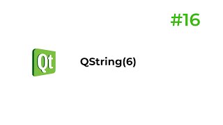 C Qt 16  QString6 [upl. by Pruchno519]