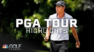 2024 Tour Championship Round 2  PGA Tour Highlights  Golf Channel [upl. by Aerdnuahs148]