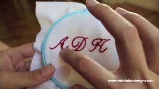 How to hand embroider a monogram [upl. by Juetta]