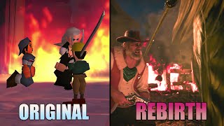 SEPHIROTH BURNING THE VILLAGE COMPARISON  ORIGINAL VS REBIRTH  FINAL FANTASY 7 REBIRTH 2024 4K [upl. by Nozicka]