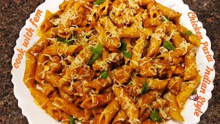 Indian Style Chicken Pasta  Chicken Pasta Recipe  Simple amp Yummy Pasta With English Subtitles [upl. by Fia]