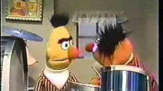 Classic Sesame Street  Bert and Ernie play the drums [upl. by Hendren]