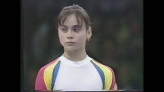 Aurelia Dobre ROM  Olympics 1988  Team Competition  Floor Exercise [upl. by Odarbil]