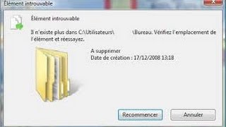 ASTUCE  EFFACEZ FACILEMENT UN FICHIER OU DOSSIER INTROUVABLE AVEC UNLOCKER [upl. by Haronid]