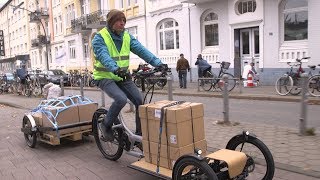 DB Schenker – redefining urban logistics with ecargo bikes [upl. by Whitnell]