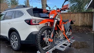 Haul Master 400 Lb Motorcycle Hitch Carrier Review 1 Year Ownership amp 10000 Miles Update [upl. by Sauncho]