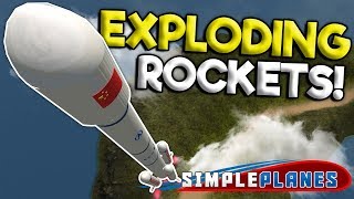 EXPLODING ROCKETS amp AWESOME BOMBER  Simple Planes Creations Gameplay  Best Creations [upl. by Acyre348]