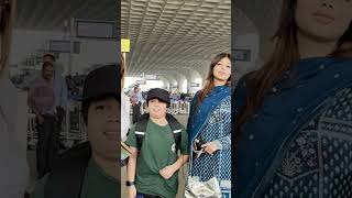 Ayesha Takia With Her Son Spotted At Airport bollywood shortvideo viral [upl. by Kjersti]