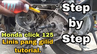 TECHNIQUE CVT CLEANING TUTORIAL HONDA CLICK 125 [upl. by Niela]