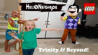 Hello Neighbor In Real Life Lego Minifigure Scavenger Hunt With Trinity and Beyond [upl. by Felisha]