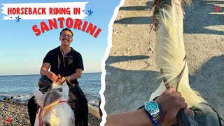 Horseback Riding in SANTORINI What I wish I knew BEFORE FALLING [upl. by Horan]