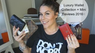 Luxury Wallet Collection  Mini Reviews 2016♡ [upl. by Aivun]